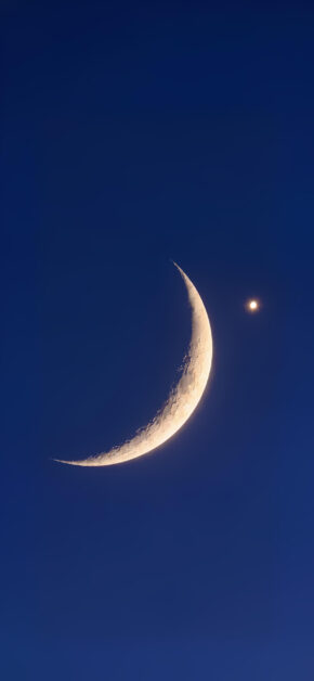 Cosmic Crescent Starfield