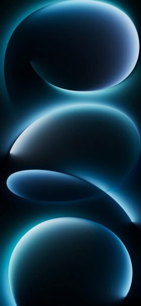 Dark Curved Blue Glow