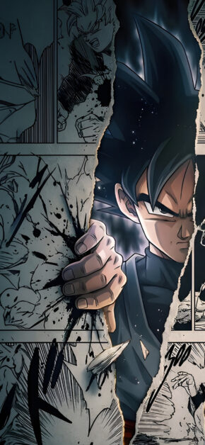 Dark Goku vs Vegeta Black Manga