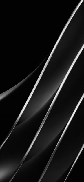 Dark Monochromatic Abstract | Curves
