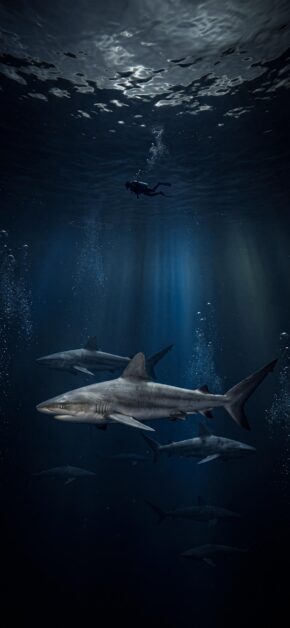 Deep Ocean Diver Sharks