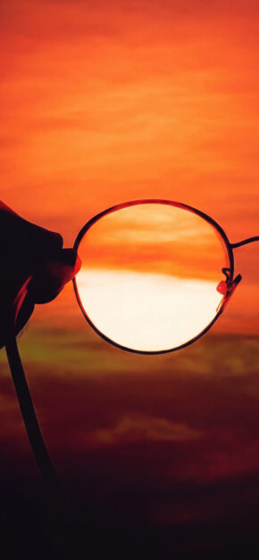 Fiery Sunset Reflective