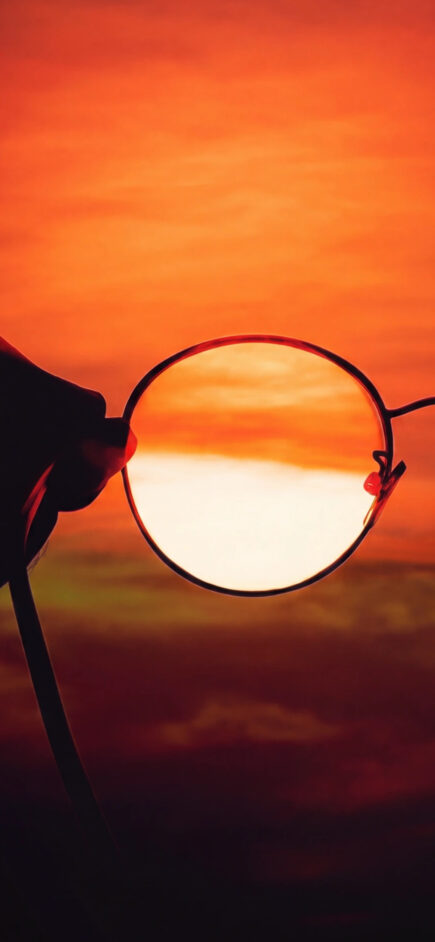 Fiery Sunset Reflective — 1/2