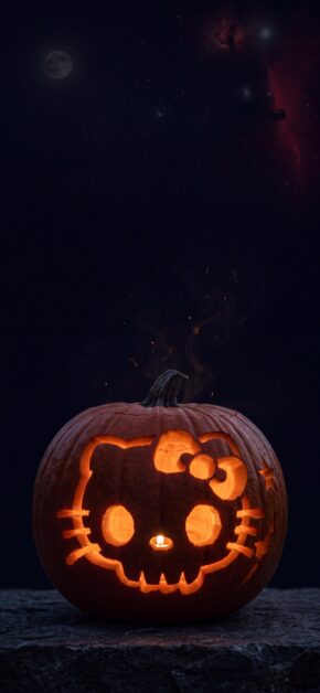 Glowing Hello Kitty Pumpkin