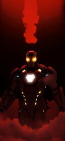 Ironman hides the clock | LIVE Wallpaper