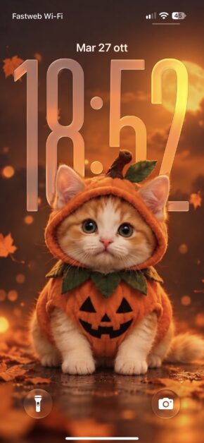 Pumpkin Patch Kitty | Depth Effect