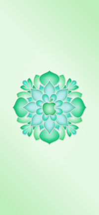 Apple Rangoli - Green