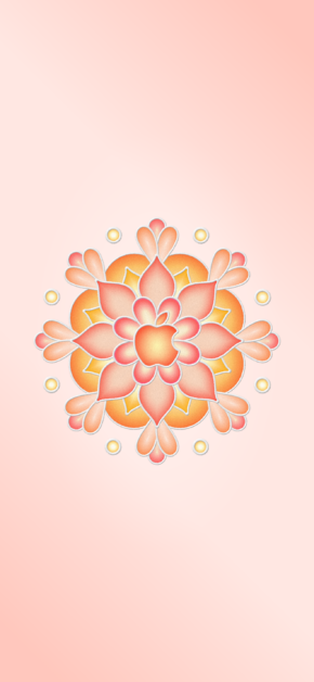 Apple Rangoli – Orange