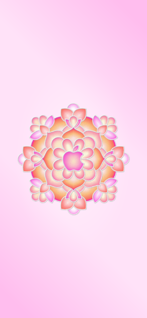 Apple Rangoli – Pink
