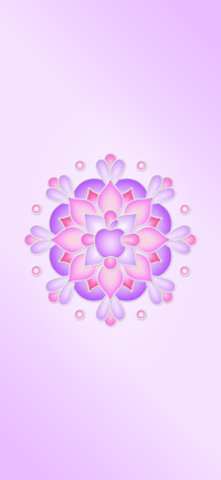 Apple Rangoli - Purple
