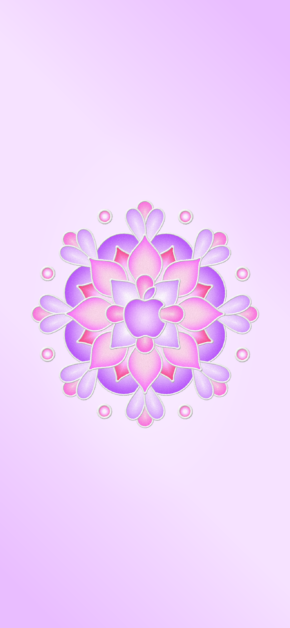 Apple Rangoli – Purple