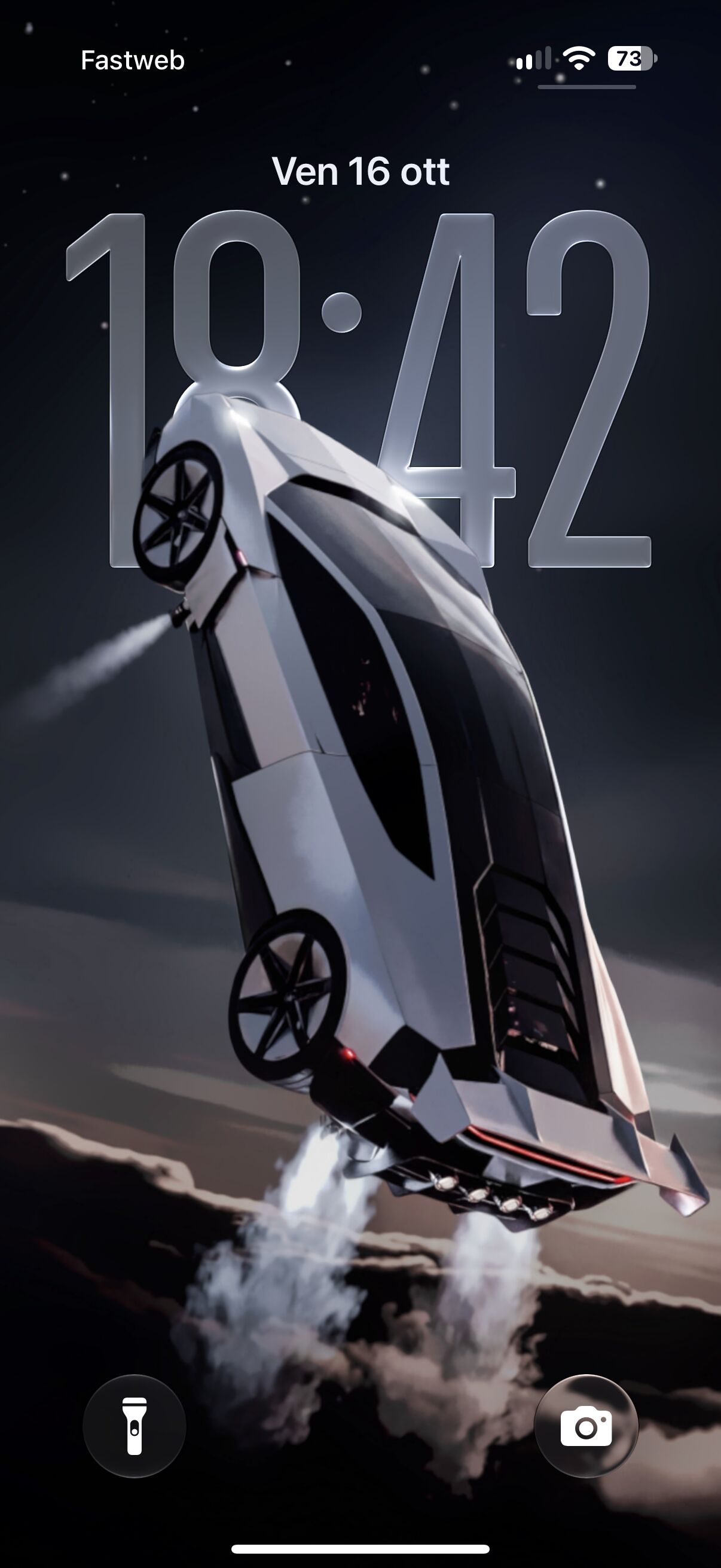 Sfondo Skybound Tesla Roadster | Depth Effect + 3D
