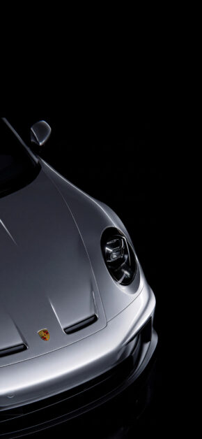 Sleek Dark Porsche 911