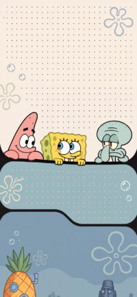 Spongebob Friends Peeking