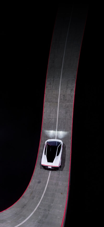 Sfondo Tesla Roadster Track