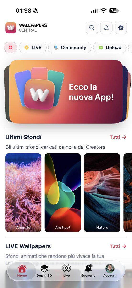 La schermata Novità e le altre novità della versione 2.6
