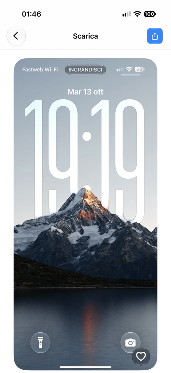 La nuova scheda dello sfondo a tutto schermo in Wallpapers Central 2.7