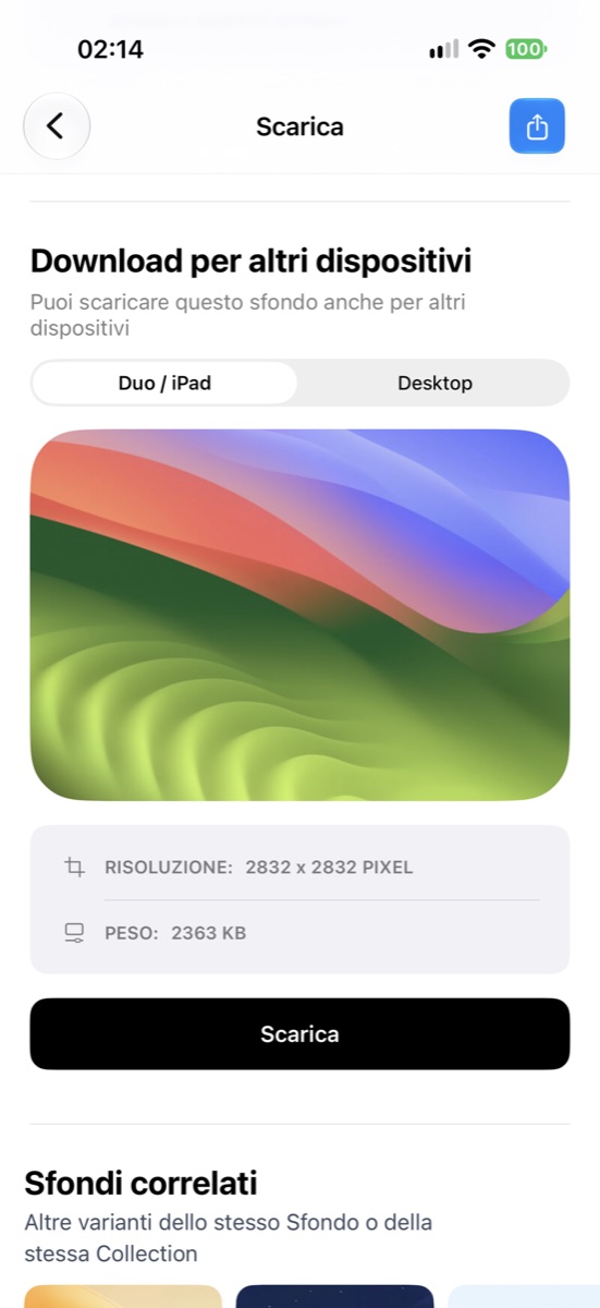 La nuova sezione di sfondi per iPhone Duo in Wallpapers Central 2.7