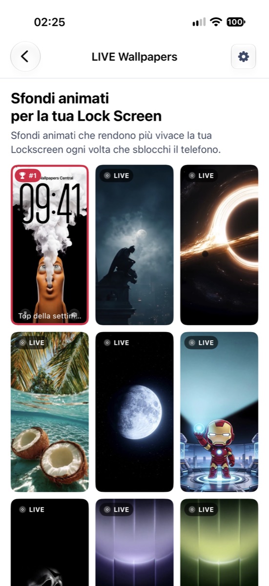LIVE e Suonerie in Wallpapers Central 2.7